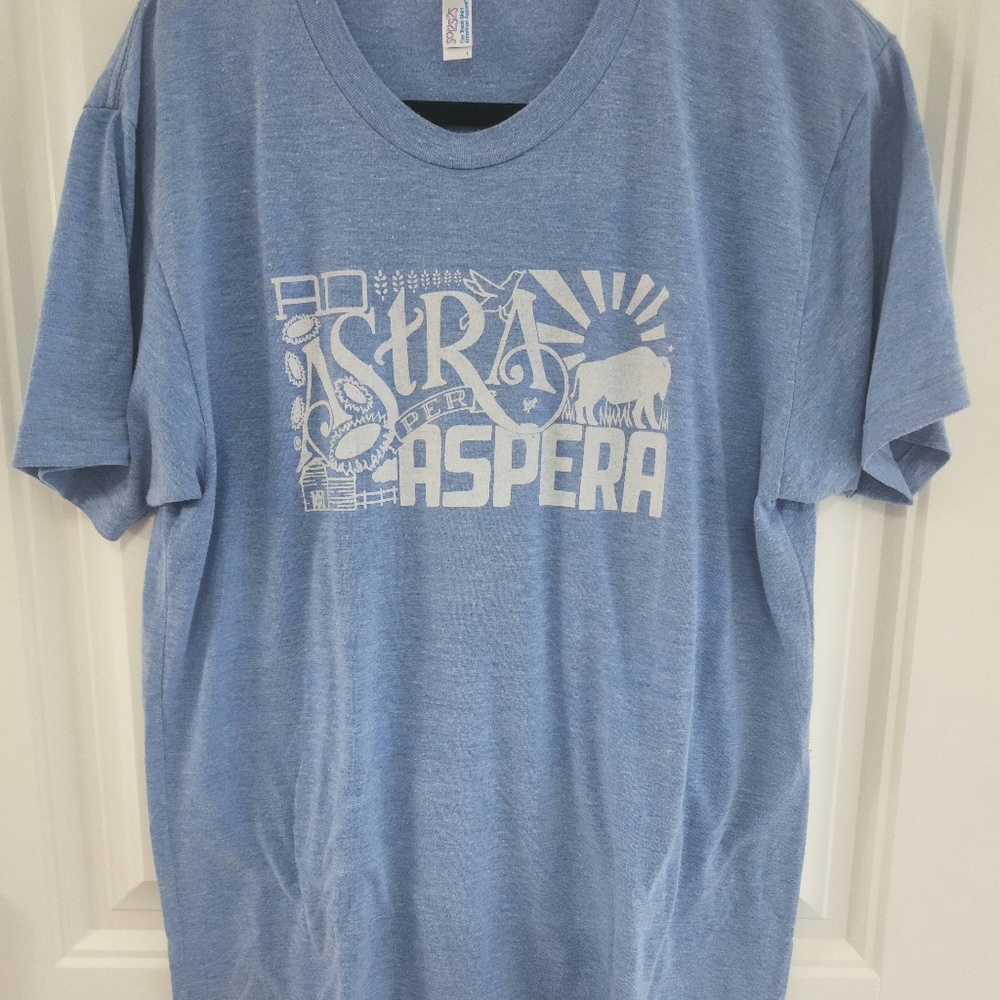 Blue unisex t-shirt